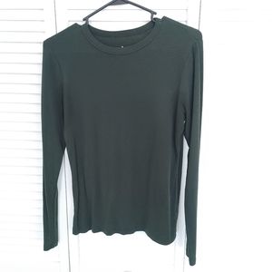 Forest Green Long Sleeve T Sz M